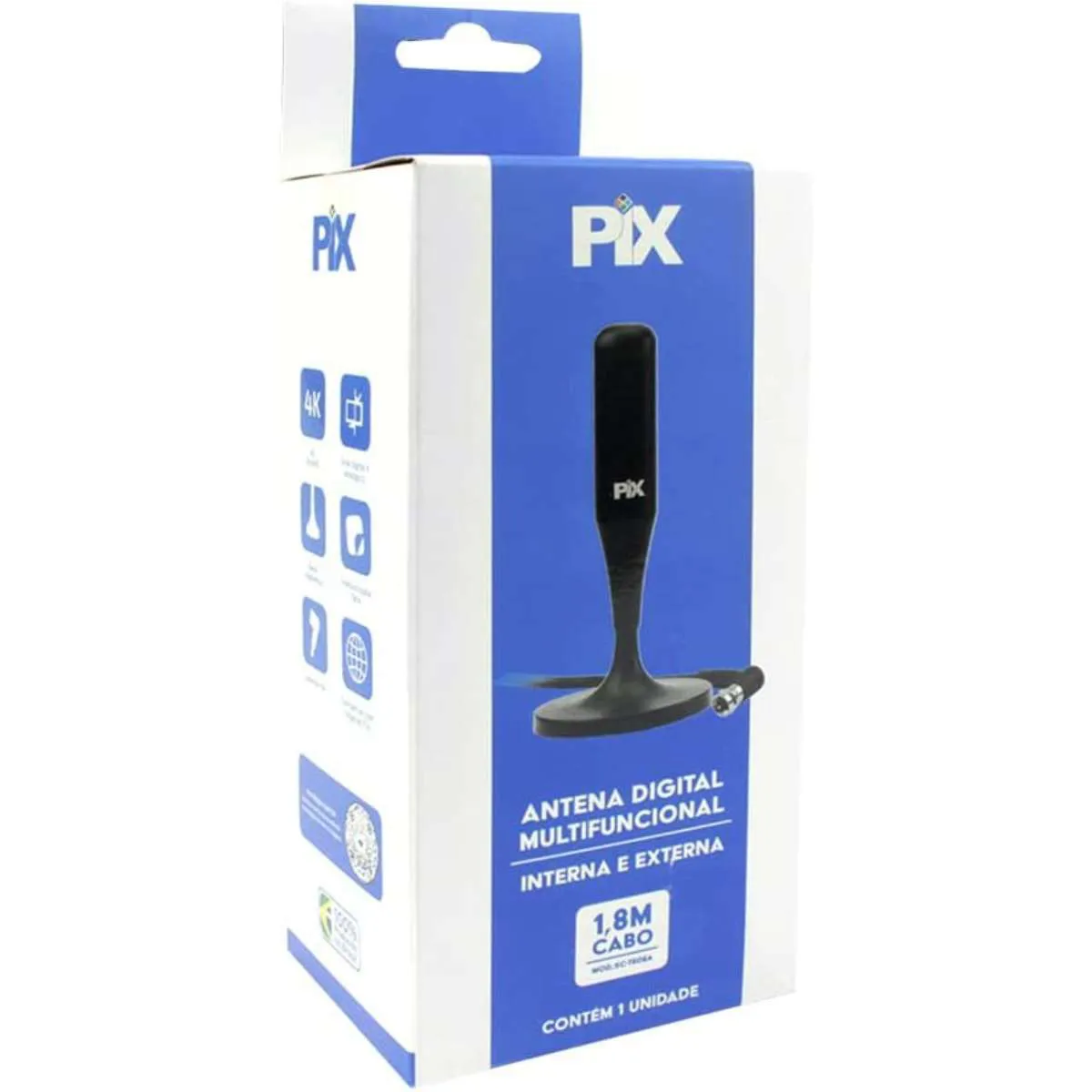 ANTENA INT DIGITAL C/IMA CABO 5,00MT - Imagem 3