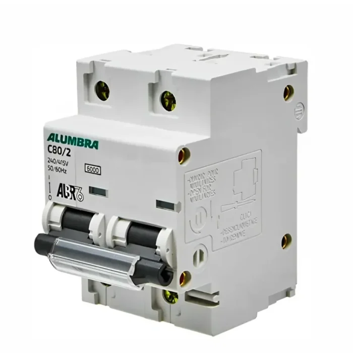 DISJUNTOR CURVA C BIPOLAR 80A ALUMBRA