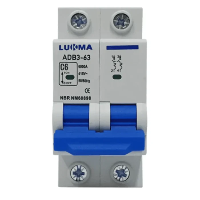DISJUNTOR CURVA C BIPOLAR 10A LUKMA
