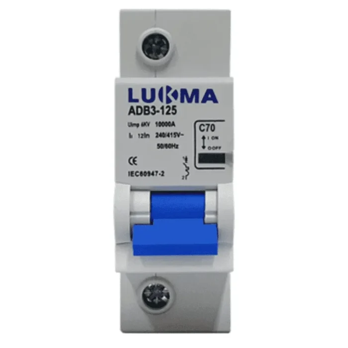DISJUNTOR CURVA C UNIPOLAR 100A LUKMA