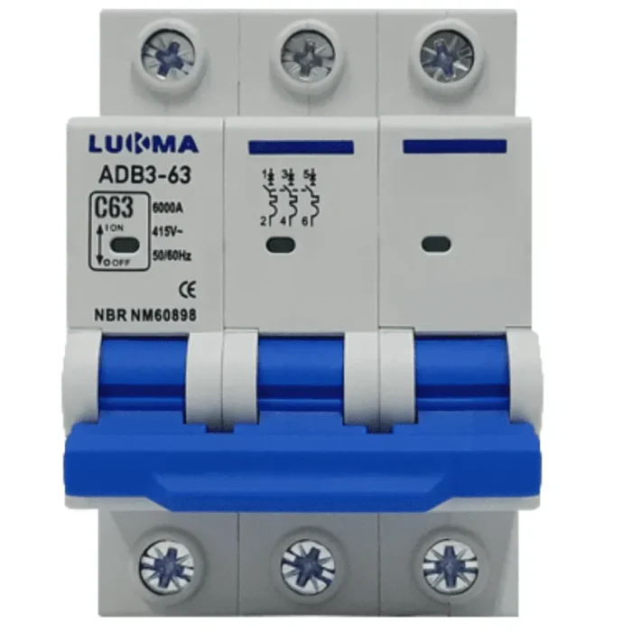 DISJUNTOR CURVA C TRIPOLAR 25A LUKMA